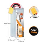 GNB 22.2V 6S 6500/8000/10000mAh Lithium Polymer Battery for Drones RC Helicopters Cars Boats XT60 XT90 XT150 Accessory